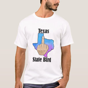 Teinte du doigt médian du t-shirt de l'État du Tex