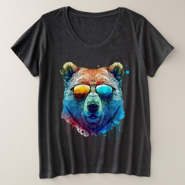 Teintes de l'ours cool Graphic T-shirt (Design devant)