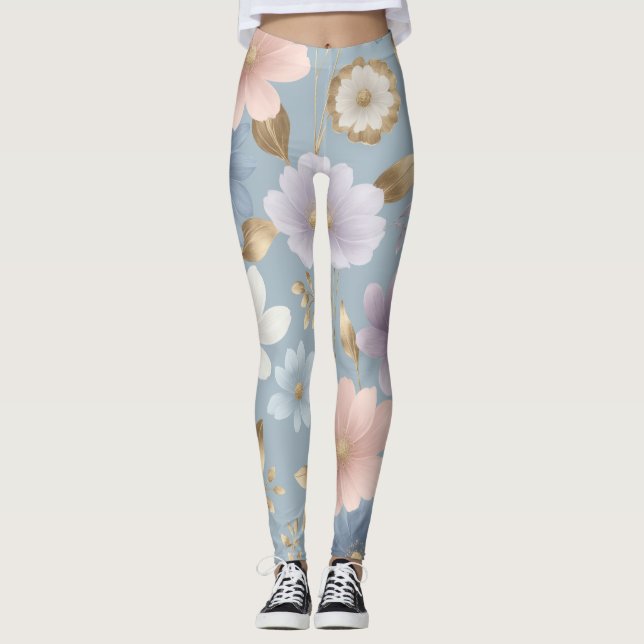 Teintes pastel douces leggings (Devant)