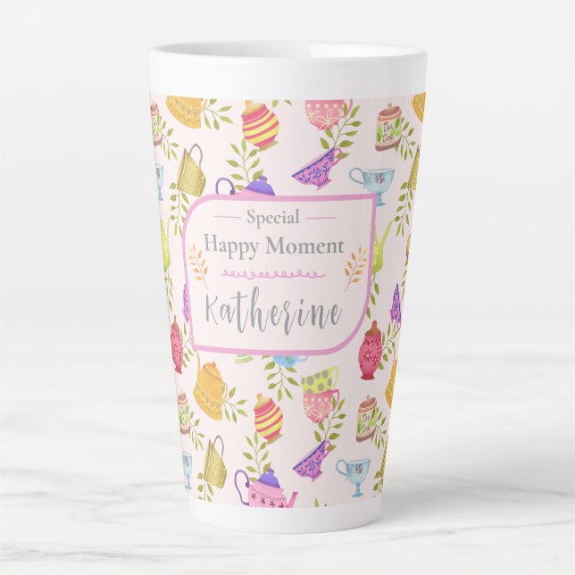 Teintures et tasses Jardin rose (Devant)