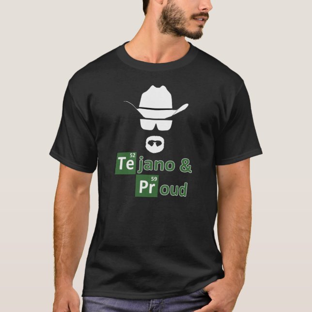 Tejano et T-shirt foncé des hommes fiers (Devant)