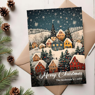 Téléchargement de carte de vœux de scène de Noël v
