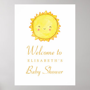Téléchargement de Sun Baby shower Affiche de bienv