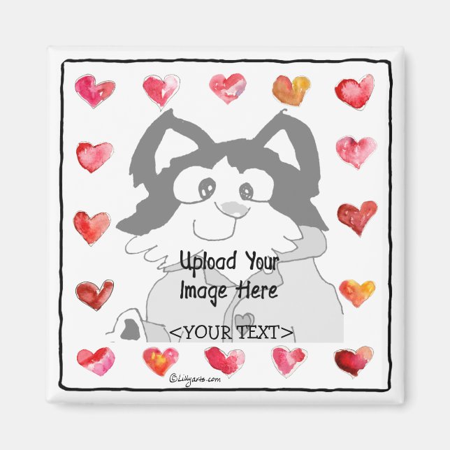 Télécharger les Coeurs de dessin animé Magnets per (Devant)