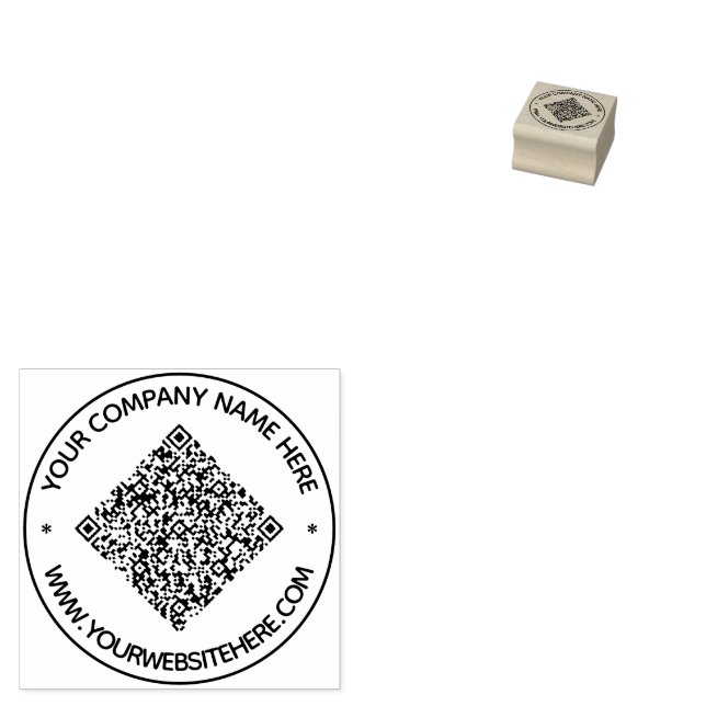 Téléchargez votre code QR Rond Tampon Ajouter Text (Tamponné)