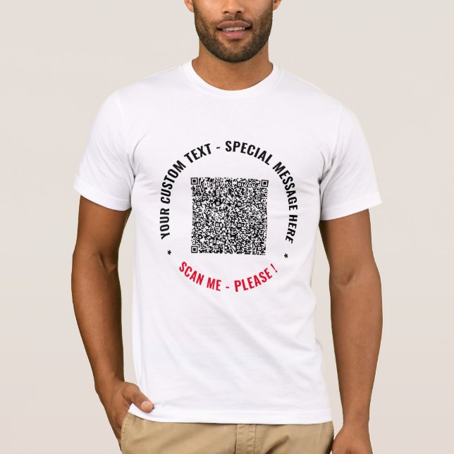 Téléchargez Votre Propre T-Shirt avec Code QR - Aj (Devant)