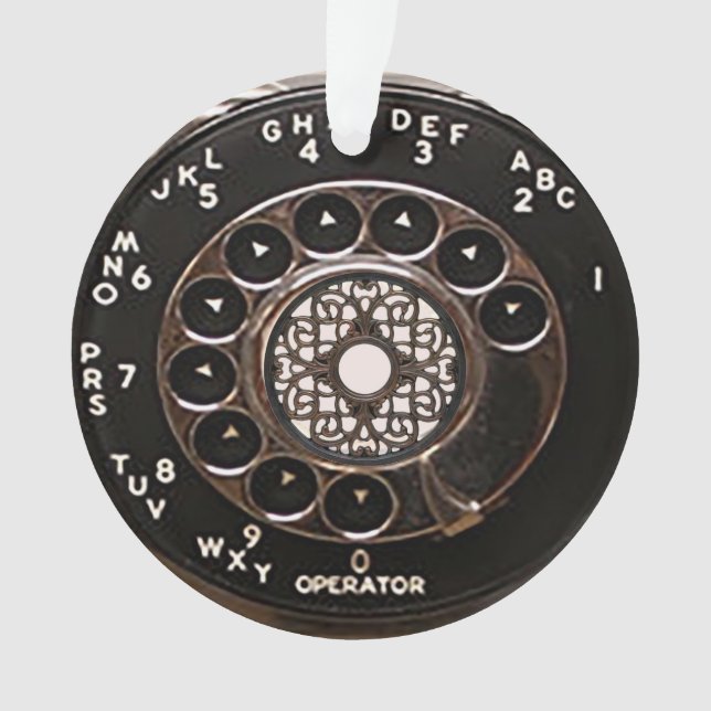 Téléphone antique rotatif payant rude (devant)