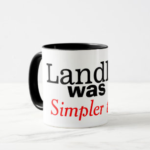 Téléphone Filiaire Était Une Époque Simpler Mug Ré