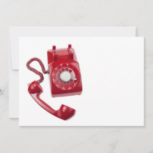 Téléphone rouge Rotary