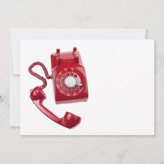 Téléphone rouge Rotary