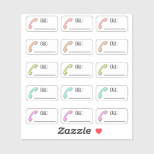 Téléphone Téléphone Téléphone rappel Étiquettes Bu