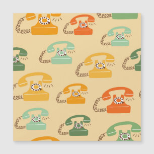 Téléphones rétro, motif sans couture colorée.