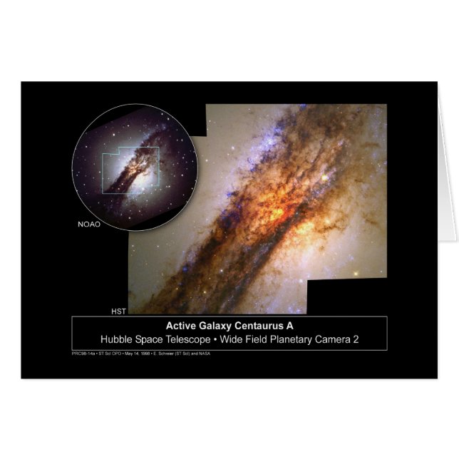 Télescope Centaurus A Galaxy Hubble (Devant horizontal)