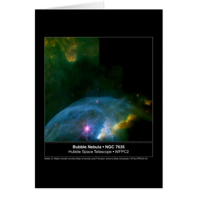 Télescope de Hubble de la nébuleuse 7635 de bulle (Devant)
