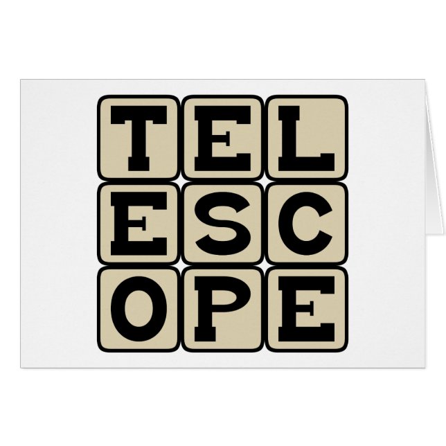 Télescope, Instrument astronomique (Devant horizontal)
