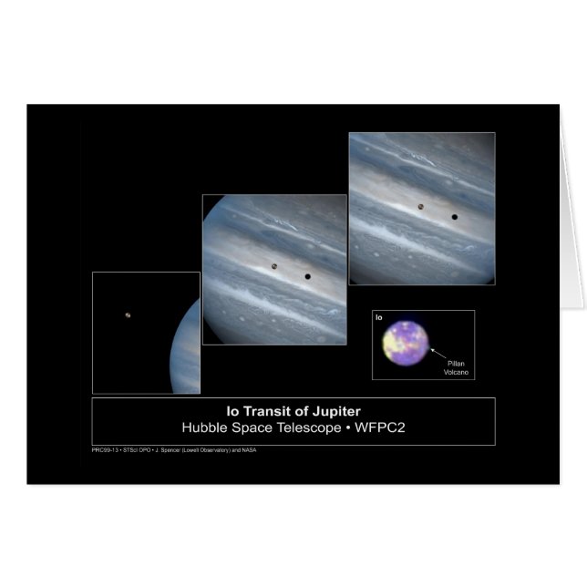 Télescope Io Jupiter Transit Hubble Photo (Devant horizontal)