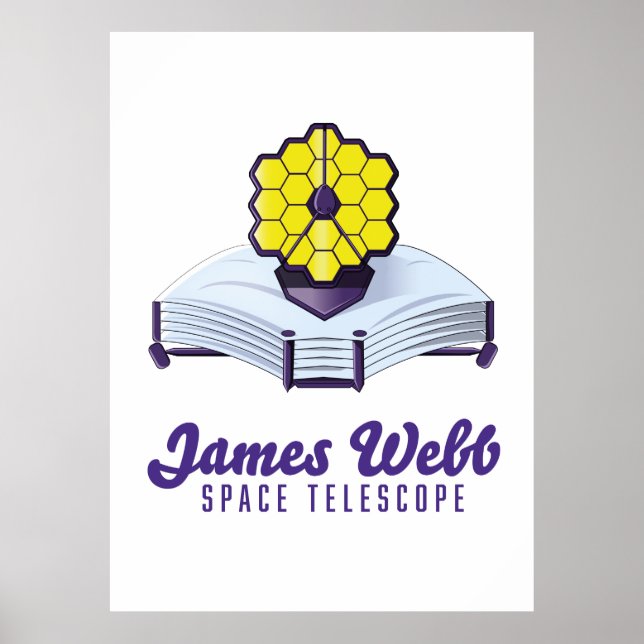 Télescope spatial James Webb. Affiche (Devant)