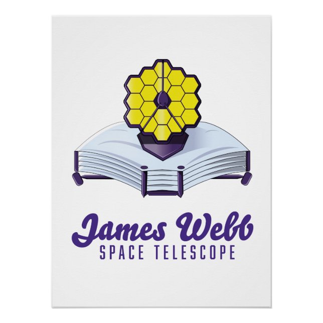 Télescope spatial James Webb. Affiche (Devant)