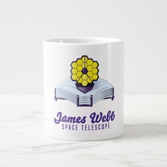 Télescope spatial James Webb. Mug de café géant (Devant)
