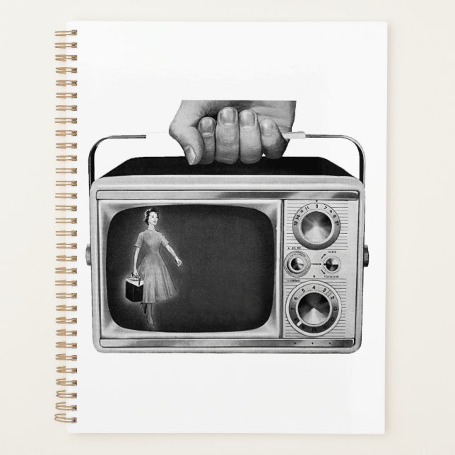 Télévision portable rétro des années 1950 milieu d (Devant)