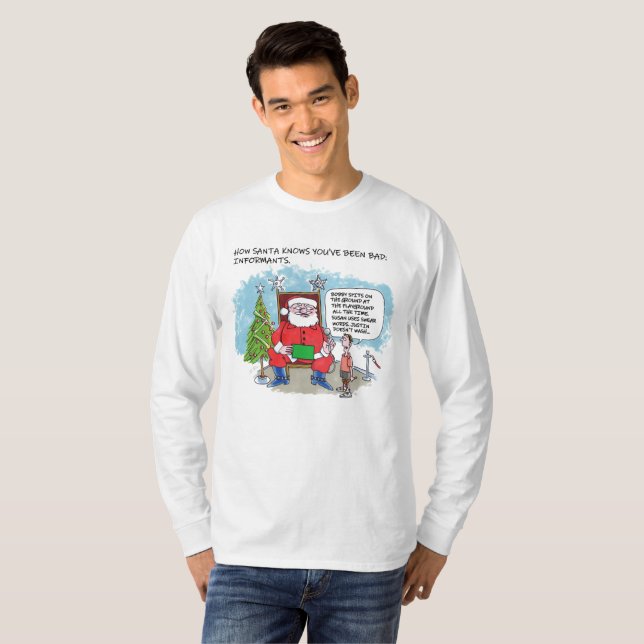 Tell Santa long sleeve T-shirt (Devant entier)