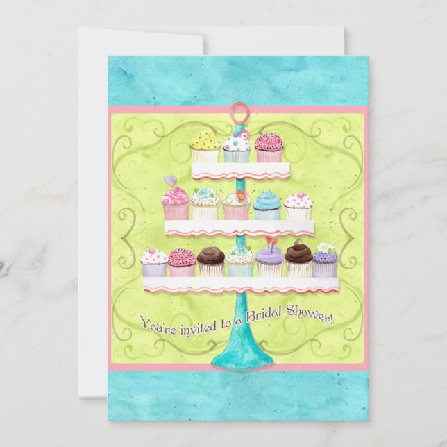 Tellement de gâteaux, invitation à la douche nupti (Devant)