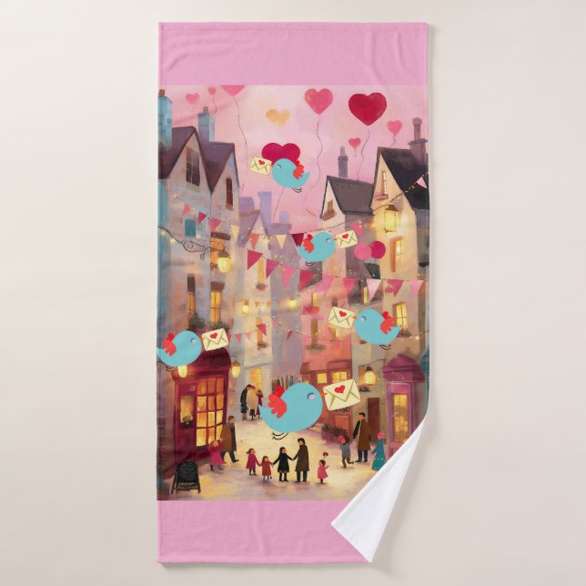 TELLEMENT DE VALENTINS À LIVRER (Serviette de bain)