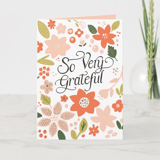 Tellement Gratuit Carte de remerciements (Devant)