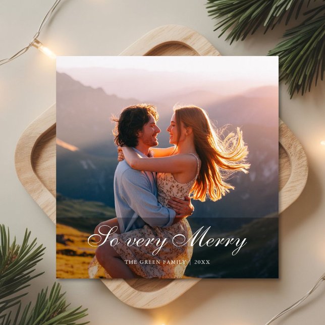 Tellement Joyeux Carte de Noël Familiale Moderne (Créateur téléchargé)