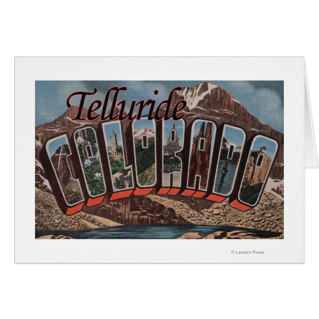 Telluride, Colorado - Scènes de grandes lettres (Devant horizontal)