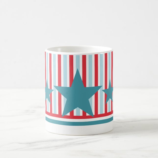 Téméraire Juillet 4 Etoiles et Stripes Mug (Centre)