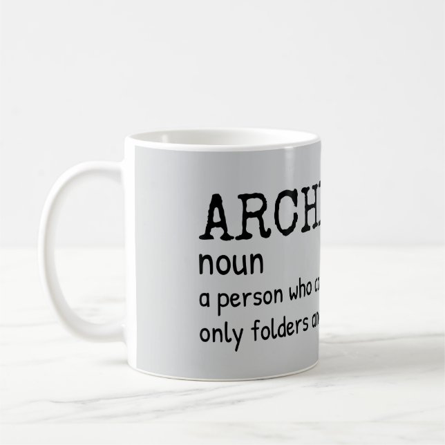 Témoin Archiviste Définition Café Mug (Gauche)
