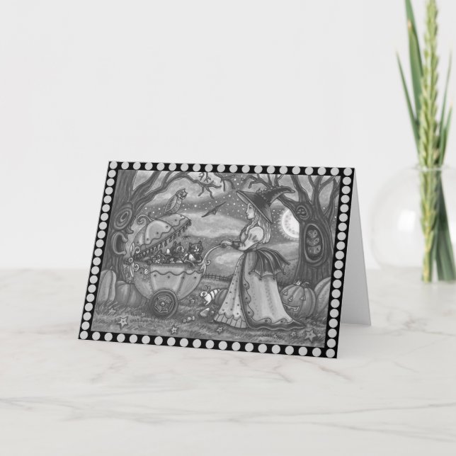 TÉMOIN, BÉBÉ EN CHAT NOIR, Carte de voeux Vide (Devant)