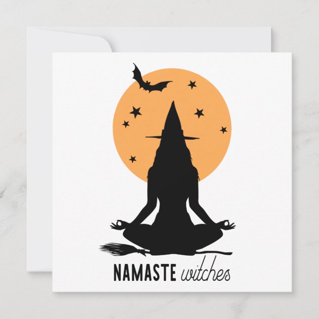 Témoins de yoga d'Halloween contemporain (Devant)