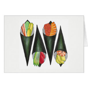 Tempaki Sushi Rolls À Main Rolls Cuisine Japonaise