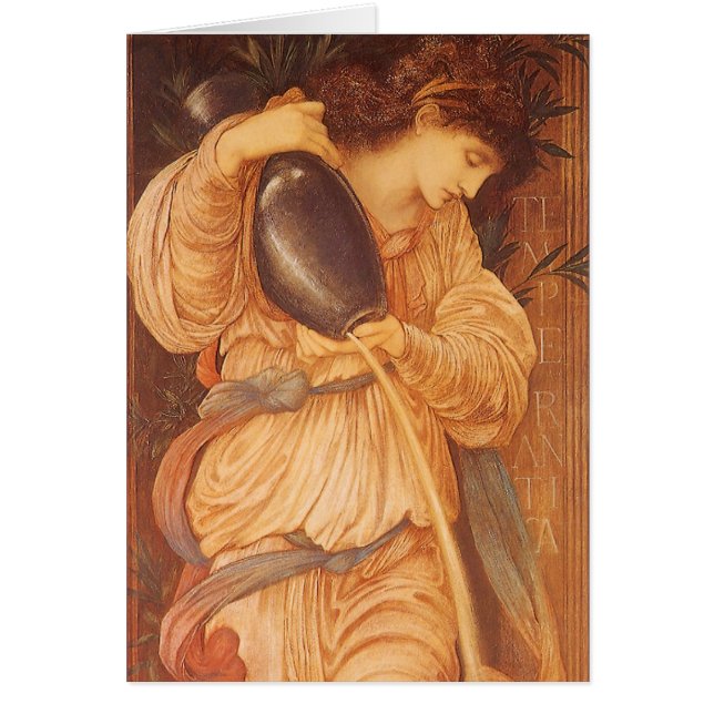 Temperantia par Sir Edward Coley Burne-Jones (Devant)