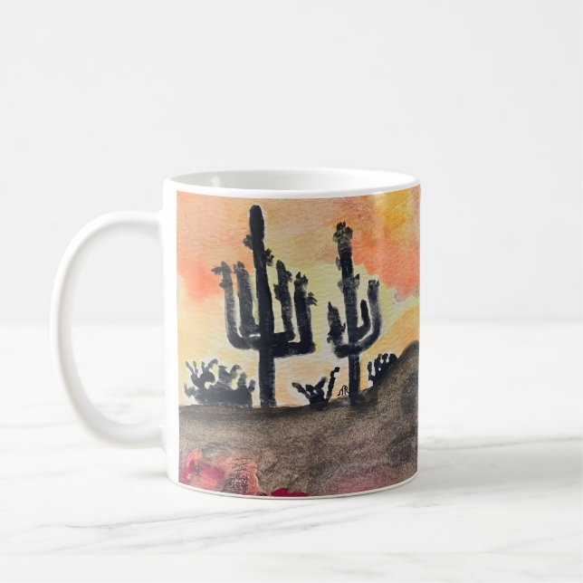 Température du désert Café de nuit Mug (Gauche)