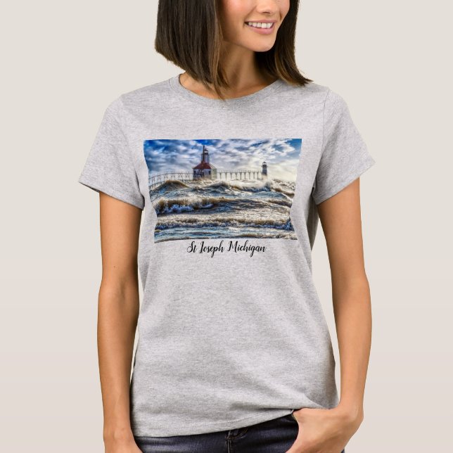 Tempête Au T-Shirt Du Phare Saint-Joseph (Devant)