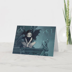 "Tempête carte de voeux au-dessus de Notre Dame"