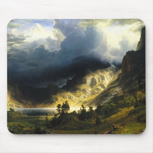 Tempête de Bierstadt dans le tapis de souris de (Devant)