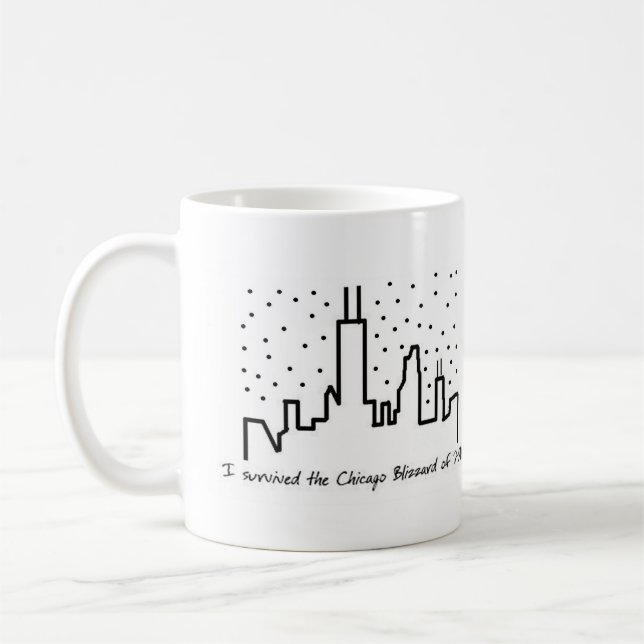 Tempête de neige 2011 de Chicago - tasse (Gauche)