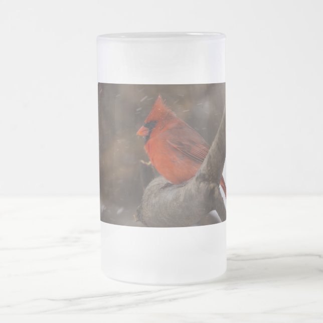 Tempête de neige Cardinal Mug givrée (Centre)