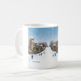 Tempête de neige de la tasse 1978 de café d'art