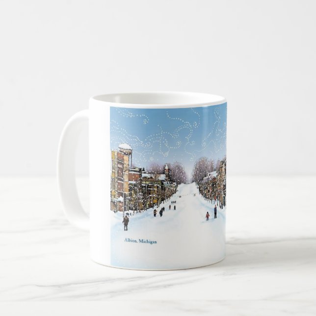 Tempête de neige de la tasse 1978 de café d'art (Devant gauche)