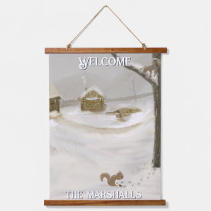 Tempête d'hiver Personnalisez la tapisserie murale