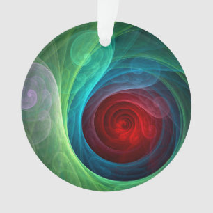 Tempête rouge Floral Art moderne Abstrait Motif co