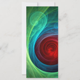 Tempête rouge Floral Art moderne Abstrait Motif co