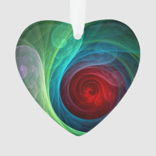 Tempête rouge Floral Art moderne Abstrait Motif co