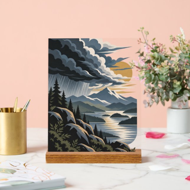 Tempête se déplaçant vers l'est | Affiche de natur (Mariage)