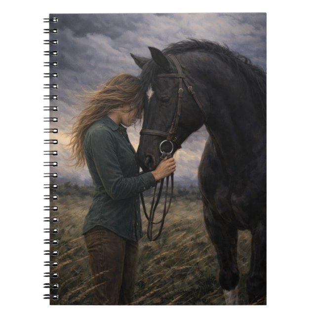 Tempête Silencieuse | Art Équestre | Cahier (Devant)